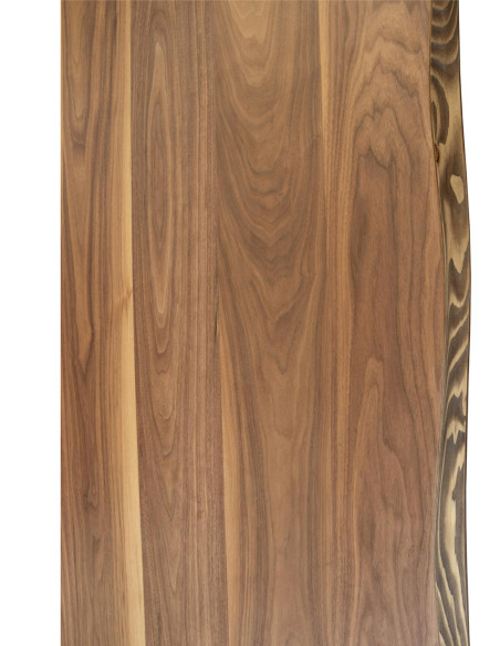 Mesa de comedor fija madera de nogal maciza (120x76x84cm)02