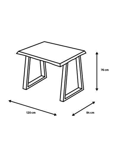 Mesa de comedor fija madera de fresno 03