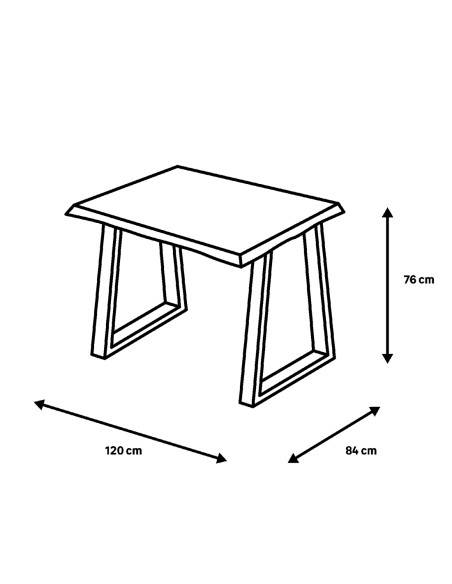 Mesa de comedor fija madera de fresno 03