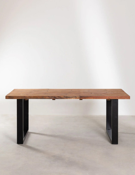 Mesa de Comedor Rectangular en Madera Reciclada (200x100 cm)