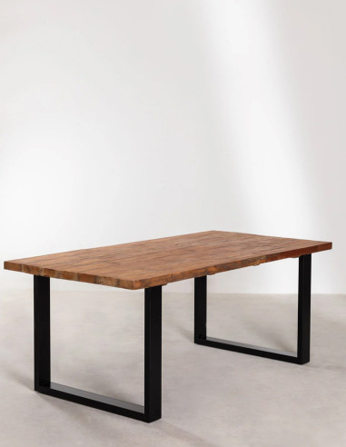 Mesa de Comedor Rectangular en Madera Reciclada...