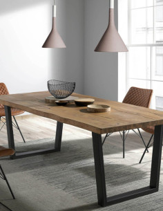 Mesa madera maciza natural (200x100cm) 03